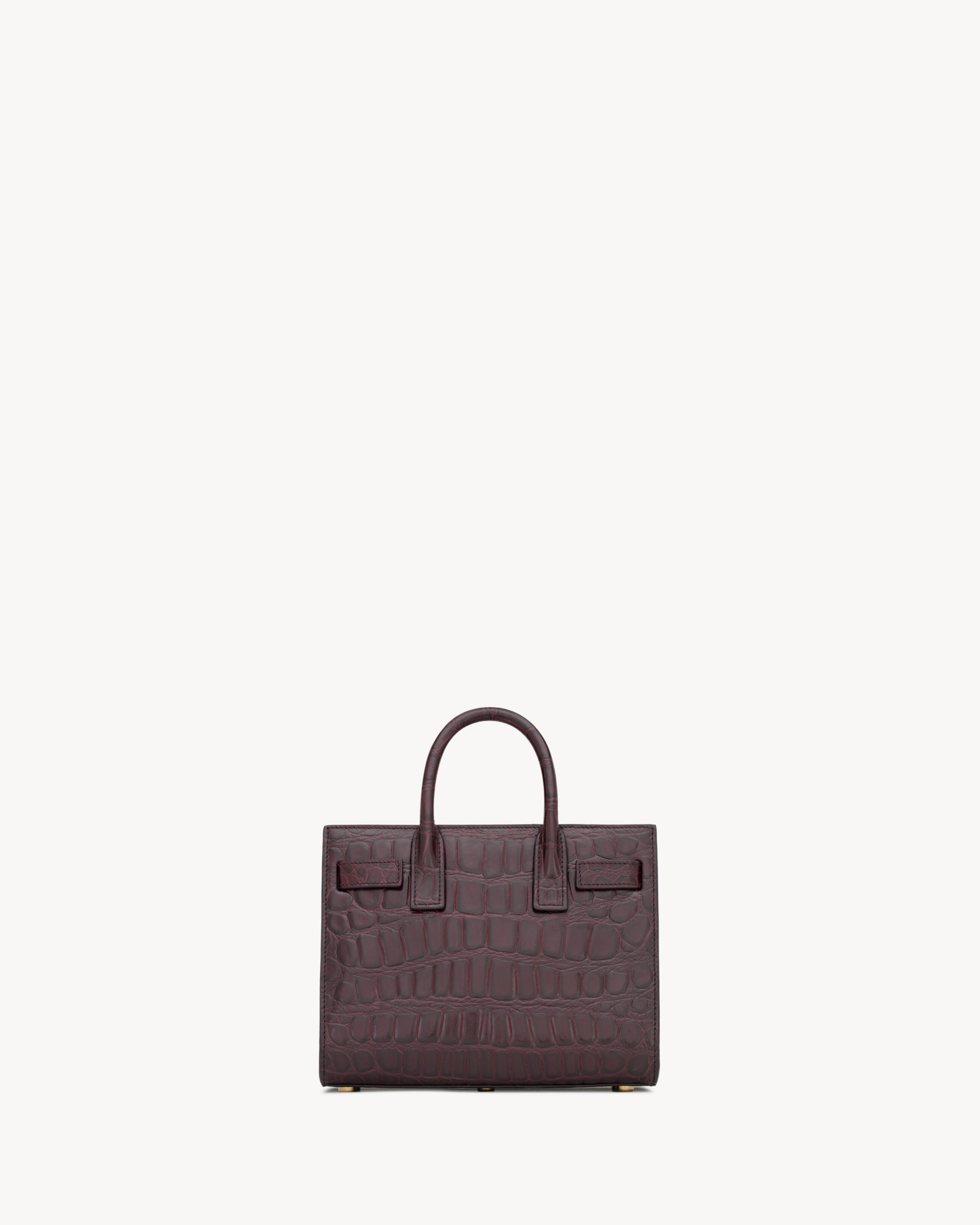 YSL SAC DE JOUR IN CROCODILE-EMBOSSED LEATHER – NANO - Image 4